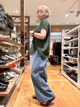 「Lee（リー）のアイテム」を使った、チコたんさん（レディース・156cm）の夏コーディネート