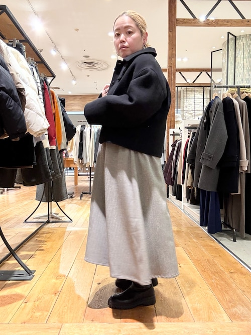 URBAN RESEARCH DOORS　中綿ウールショートコート　ブラック　М URBAN RESEARCH DOORS｜中綿ウールショートコート | Rakuten Fashion
