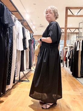 「ストレート×イエベ春」｜「アイテム（ワンピース/ドレス）」を使った、チコたんさん（レディース・156cm）の夏コーディネート
