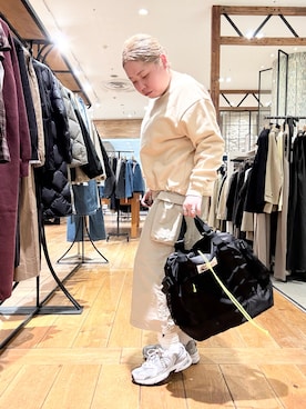 「EKAL（エカル）のアイテム」を使った、チコたんさん（レディース・156cm）の冬コーディネート