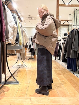 「アイテム（その他アウター）」を使った、チコたんさん（レディース・156cm）の秋コーディネート