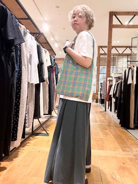 「ウエストがゴム」｜チコたんさん（レディース・156cm）の夏コーディネート