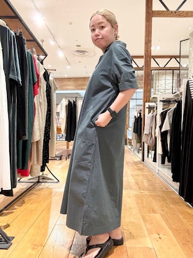 「FORK&SPOON（フォークアンドスプーン）のアイテム（ワンピース）」を使った、チコたんさん（レディース・156cm）の夏コーディネート