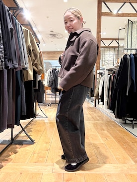 「冬の注目アウター」｜チコたんさん（レディース・156cm）の秋コーディネート