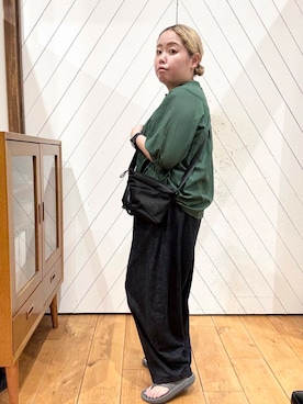 「ウエストがゴム」｜チコたんさん（レディース・156cm）の夏コーディネート