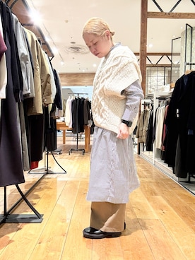 「かぐれ（カグレ）のアイテム（ニット/セーター）」を使った、チコたんさん（レディース・156cm）の秋コーディネート