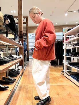 「HARUTA（ハルタ）の『別注』HARUTA×DOORS　キルトローファー（ローファー）」を使った、チコたんさん（レディース・156cm）の秋コーディネート