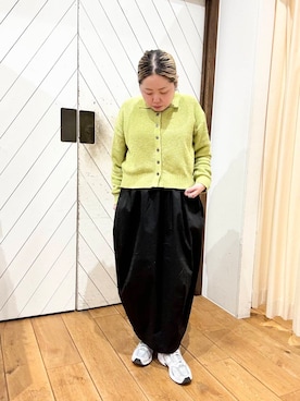 「ウエストがゴム」｜チコたんさん（レディース・156cm）の冬コーディネート