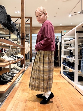 「アイテム（ローファー）」を使った、チコたんさん（レディース・156cm・40代）の秋コーディネート
