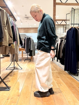 「アイテム（ローファー）」を使った、チコたんさん（レディース・156cm・40代）の秋コーディネート