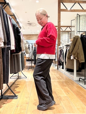 「アイテム（ローファー）」を使った、チコたんさん（レディース・156cm・40代）の冬コーディネート