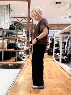 「SMELLY（スメリー）のアイテム」を使った、チコたんさん（レディース・156cm）の夏コーディネート