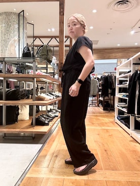 「旅行コーデ」｜「アイテム（オールインワン・サロペット）」を使った、チコたんさん（レディース・156cm）の夏コーディネート