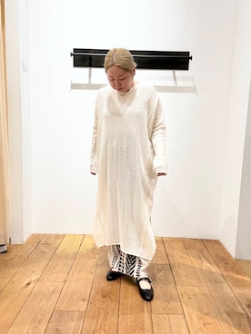 「ウエストがゴム」｜チコたんさん（レディース・156cm）の春コーディネート