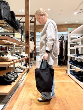 「FORK&SPOON（フォークアンドスプーン）のFORK&SPOON　バンドカラーダブルクロスシャツ（シャツ/ブラウス）」を使った、チコたんさん（レディース・156cm）の秋コーディネート