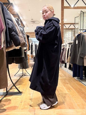 「アイテム（オールインワン・サロペット）」を使った、チコたんさん（レディース・156cm）の秋コーディネート