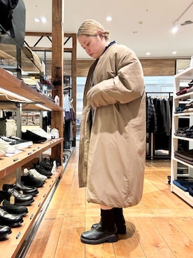 「アイテム（シャツ/ブラウス）」を使った、チコたんさん（レディース・156cm・40代）の冬コーディネート