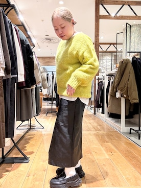 「アイテム（シャツ/ブラウス）」を使った、チコたんさん（レディース・156cm・40代）の冬コーディネート