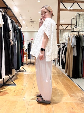 「ウエストがゴム」｜チコたんさん（レディース・156cm）の夏コーディネート