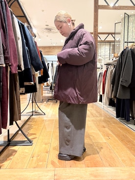 「アイテム（ローファー）」を使った、チコたんさん（レディース・156cm・40代）の冬コーディネート