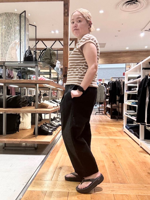 コットンクロップドパンツ
