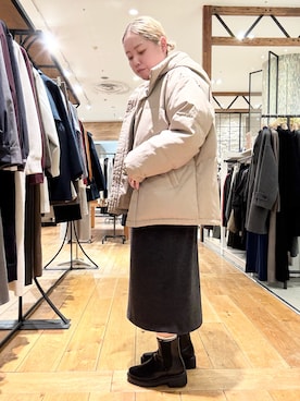 「アイテム（ワンピース）」を使った、チコたんさん（レディース・156cm）の冬コーディネート