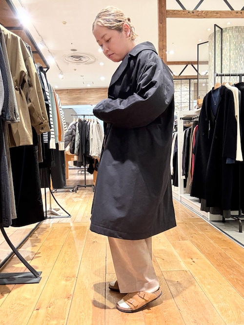 撥水中綿ステンカラーコート（ステンカラーコート）｜EKAL（エカル）の