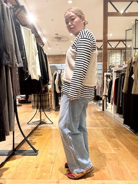 「アイテム（ニット/セーター）」を使った、チコたんさん（レディース・156cm・40代）の秋コーディネート