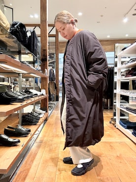 「アイテム（ダウンジャケット/コート）」を使った、チコたんさん（レディース・156cm・40代）の秋コーディネート