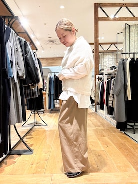 「HARUTA（ハルタ）の『別注』HARUTA×DOORS　キルトローファー（ローファー）」を使った、チコたんさん（レディース・156cm）の秋コーディネート