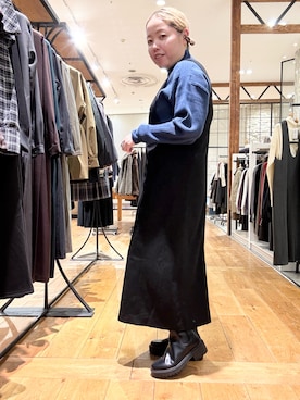 「アイテム（ワンピース）」を使った、チコたんさん（レディース・156cm・40代）の秋コーディネート