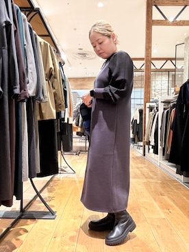 「アイテム（ワンピース）」を使った、チコたんさん（レディース・156cm・40代）の秋コーディネート