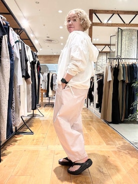 「ウエストがゴム」｜チコたんさん（レディース・156cm）の夏コーディネート