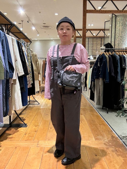 セール】製品染めジップデザインサロペット（サロペット
