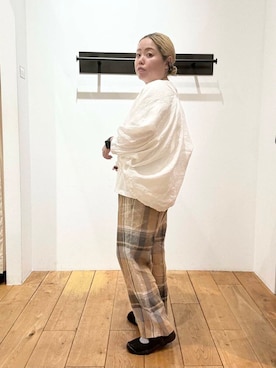 「ウエストがゴム」｜チコたんさん（レディース・156cm）の春コーディネート
