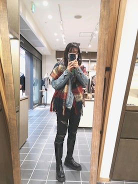「LA BELLE ETUDE（ラベルエチュード）のアイテム（Tシャツ/カットソー）」を使った、なぽさん（レディース・168cm）の秋コーディネート
