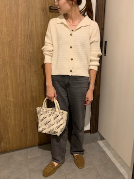 「OLD NAVY（オールドネイビー）のアイテム」を使った、miqsonさん（レディース・163cm）の秋コーディネート