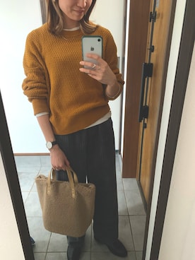「HusHusH（ハッシュアッシュ）のアイテム」を使った、miqsonさん（レディース・163cm）の冬コーディネート