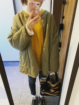 「classicalelf（クラシカルエルフ）のアイテム（ノーカラージャケット）」を使った、miqsonさん（レディース・163cm）の秋コーディネート