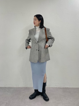 OKUBOさん（レディース・161cm）の冬コーディネート