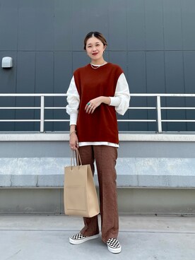 OKUBOさん（レディース・161cm）の秋コーディネート