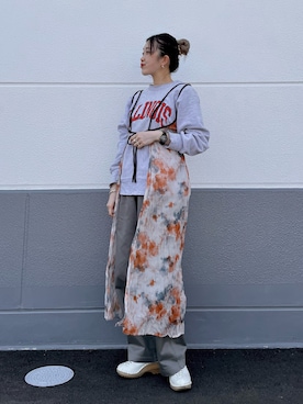 「FIRMUM（フィルマム）のアイテム」を使った、CHIHIROさん（レディース・161cm）の春コーディネート