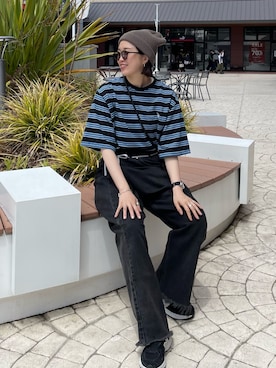 MAISON EUREKAのデニムパンツを使った人気ファッション