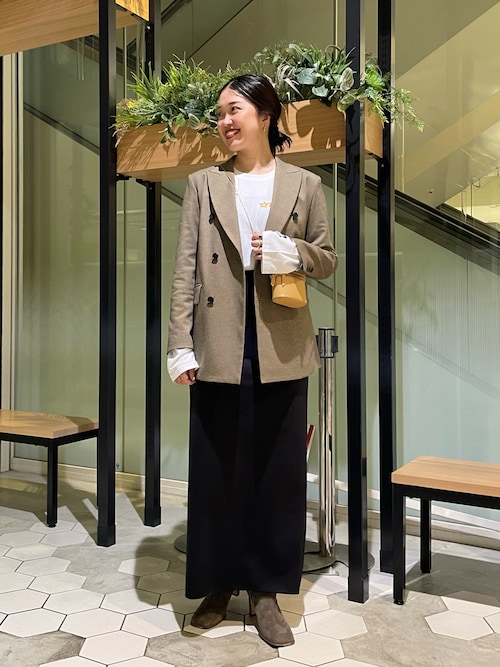 Whim Gazette（ウィムガゼット）の「ジャージーIラインロングスカート