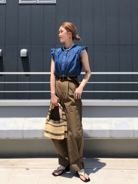 OKUBOさん（レディース・161cm）の夏コーディネート
