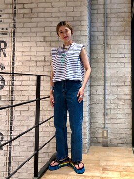 OKUBOさん（レディース・161cm）の夏コーディネート