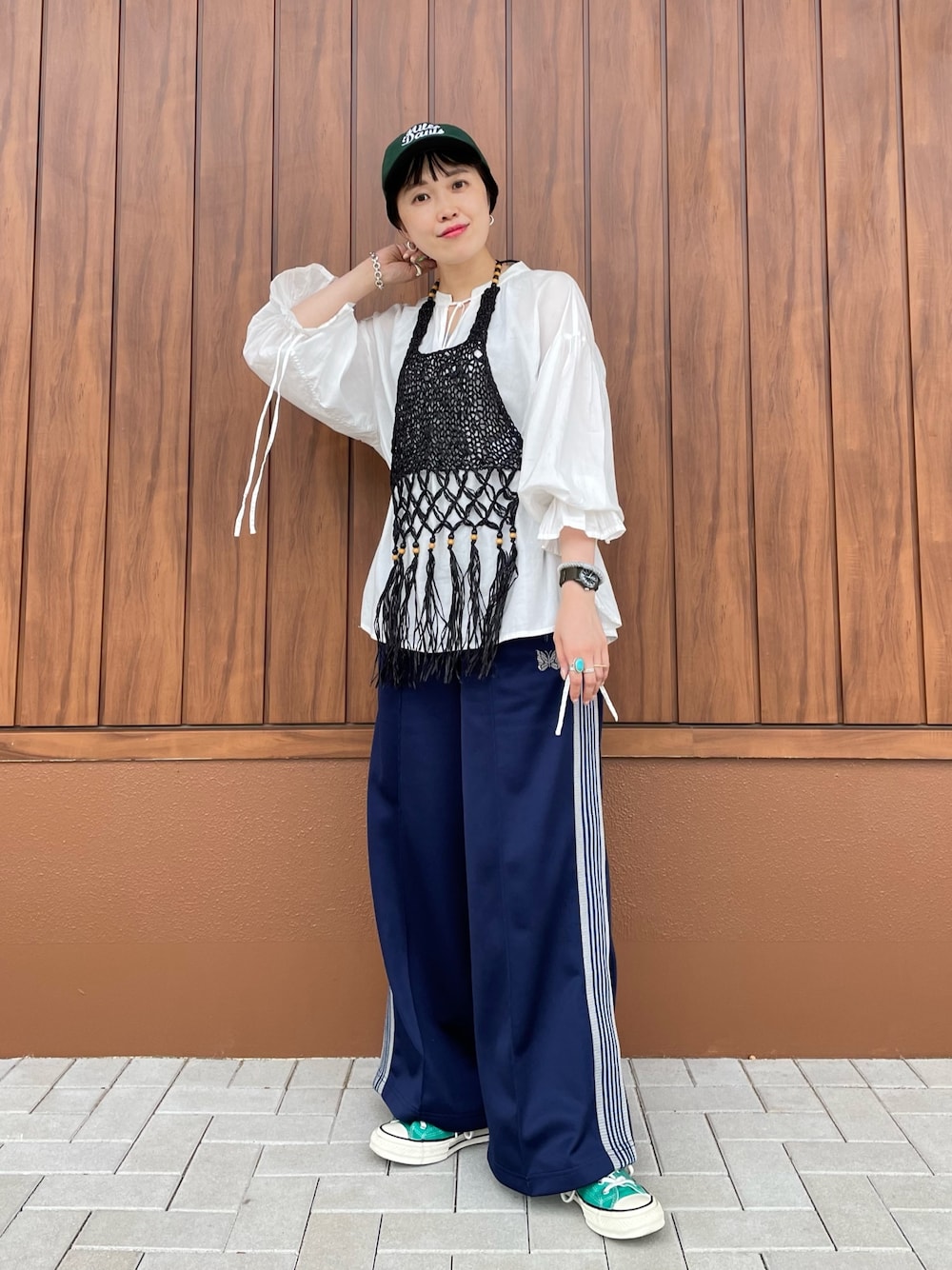 leinwande Mohair Mixed Fringe Tops ビスチェ