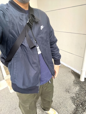 「NIKE（ナイキ）のアイテム（ブルゾン）」を使った、applesinstereoさん（メンズ・179cm）の春コーディネート
