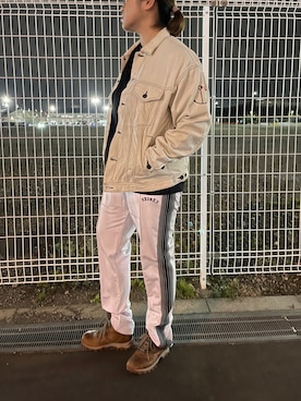 「白デニムジャケット」｜misiaさん（レディース・165cm）の冬コーディネート