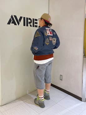 「アイテム（MA-1）」を使った、misiaさん（レディース・165cm）の秋コーディネート